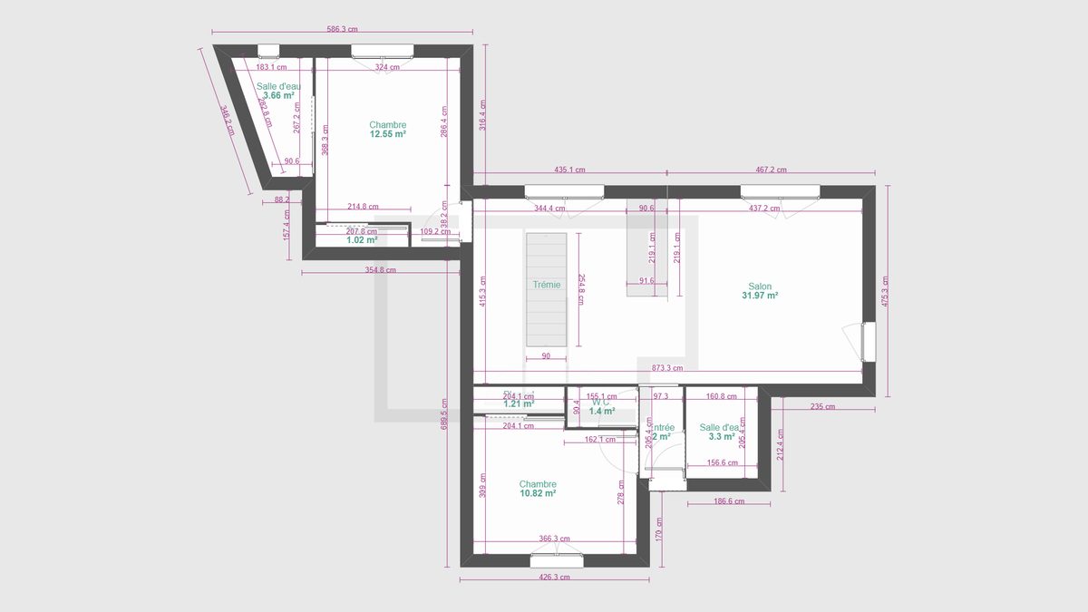 APPARTEMENT T3  Terrasse et  jardin en NUE PROPRIETE